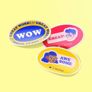 Oval Stickers