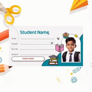 Customized Name Slip for Kids (Pack of 25)